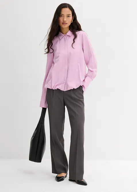 Blusa in satin di misto viscosa, bonprix