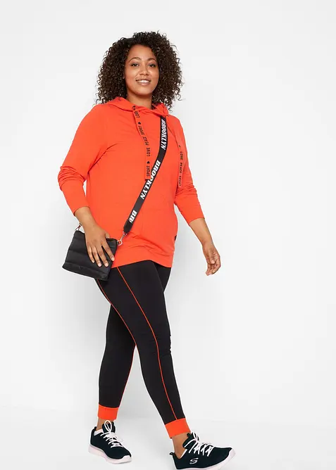 Felpa con cappuccio in morbido misto viscosa, bonprix