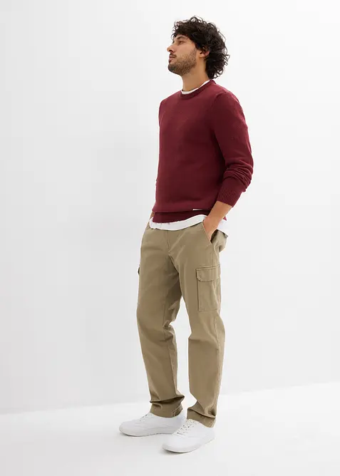 Maglione in filato fine con cotone riciclato, bonprix