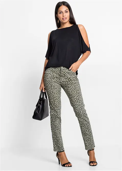 Maglia con cut-out in viscosa, bonprix