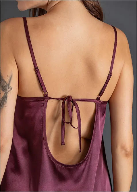 Sottoveste in satin con effetto lucido, bonprix