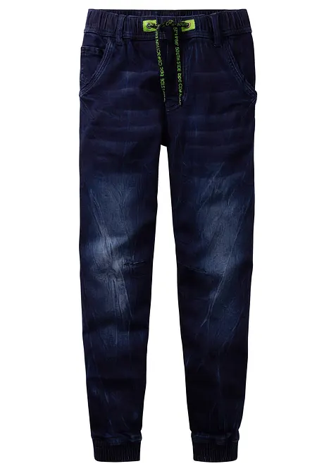 Jeans in felpa con elastico in vita regular fit, tapered, bonprix