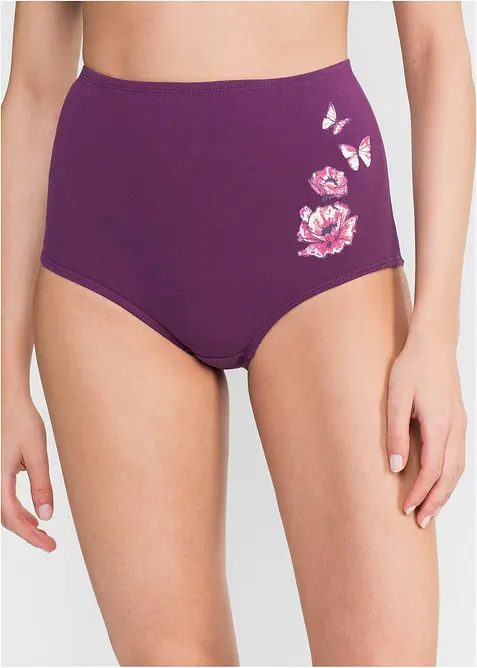 Slip a vita alta (pacco da 5), bonprix