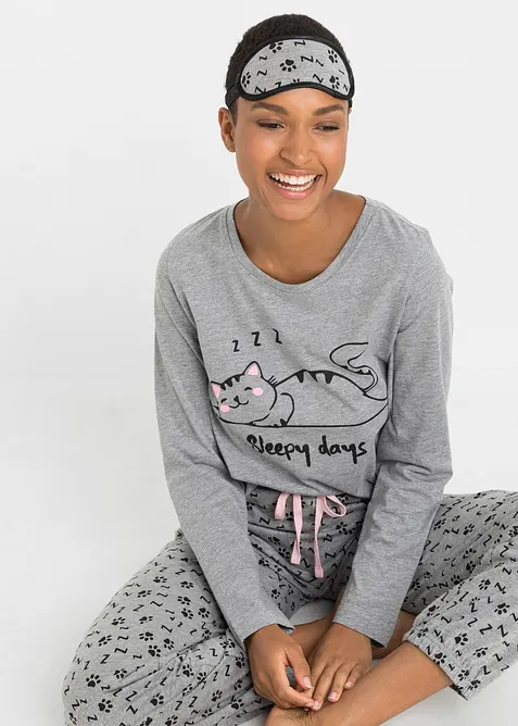 Pigiama e mascherina per dormire, bonprix