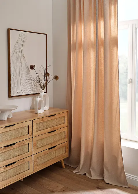 Tenda con trama bouclé morbida (pacco da 1), bonprix