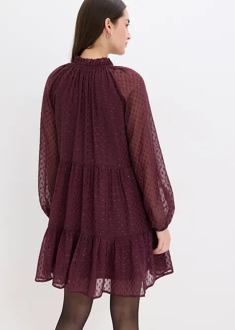 Abito tunica con effetto glitterato, bonprix