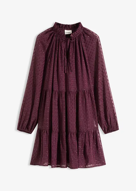 Abito tunica con effetto glitterato, bonprix