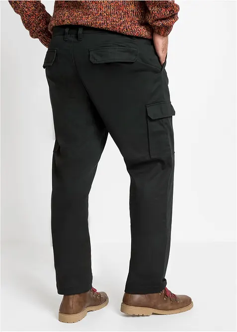 Pantaloni cargo elasticizzati termici regular fit, straight, bonprix