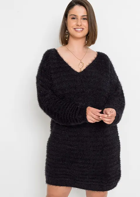 Abito lungo con pizzo, bonprix