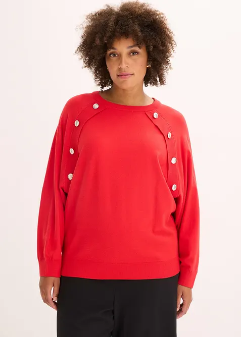 Maglione in filato fine misto viscosa, bonprix