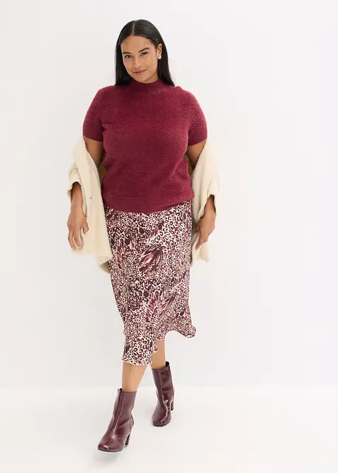 Maglione in filato effetto piuma, bonprix