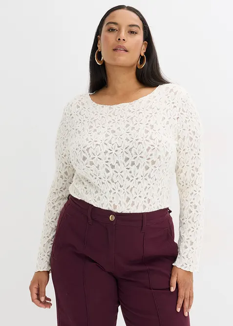 Body in pizzo soffice, bonprix