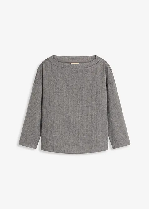 Tunica in tessuto consistente con motivo a spiga, bonprix