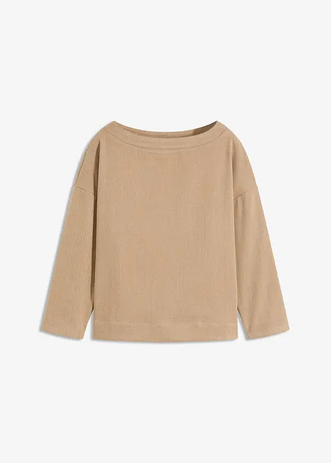 Tunica in tessuto consistente con motivo a spiga, bonprix