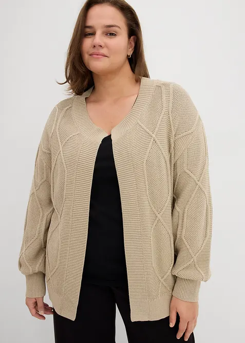 Cardigan a trecce, bonprix