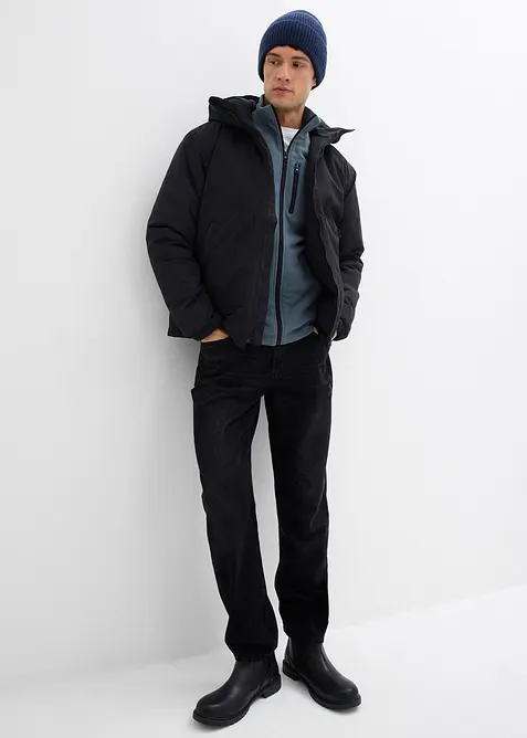 Giacca tecnica idrorepellente con fodera calda, bonprix