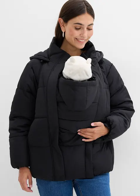 Giacca prémaman imbottita e idrorepellente 3 in 1 con inserto babywearing, bonprix