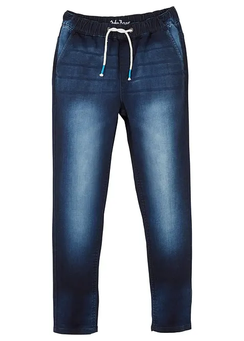 Jeans in felpa con elastico in vita regular fit, straight, bonprix