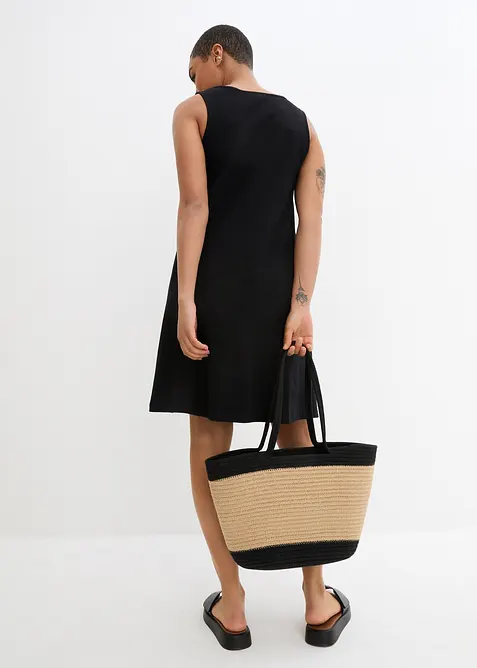 Abito corto smanicato in puro cotone biologico, bonprix