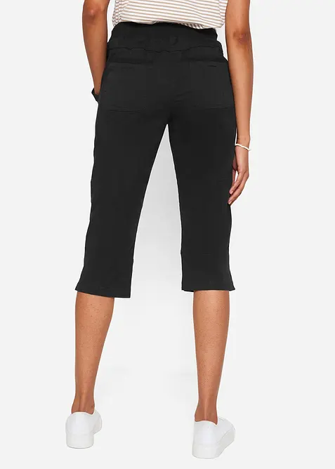 Pantaloni capri con laccetto da annodare, bonprix