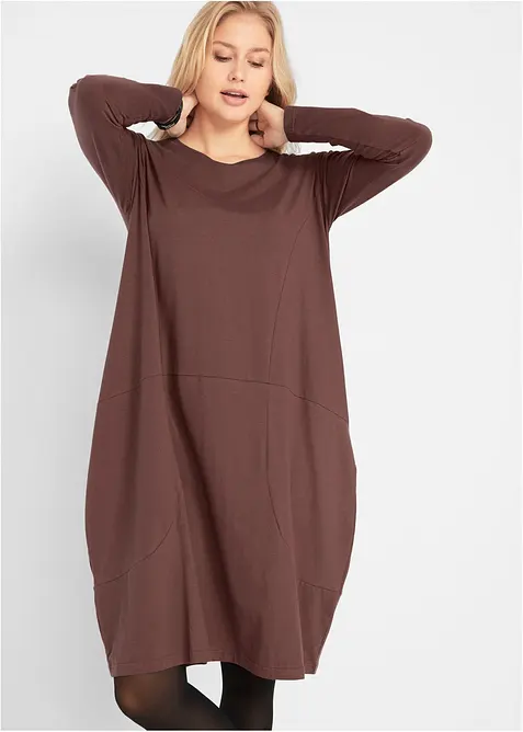 Abito in jersey con taglio a uovo, bonprix