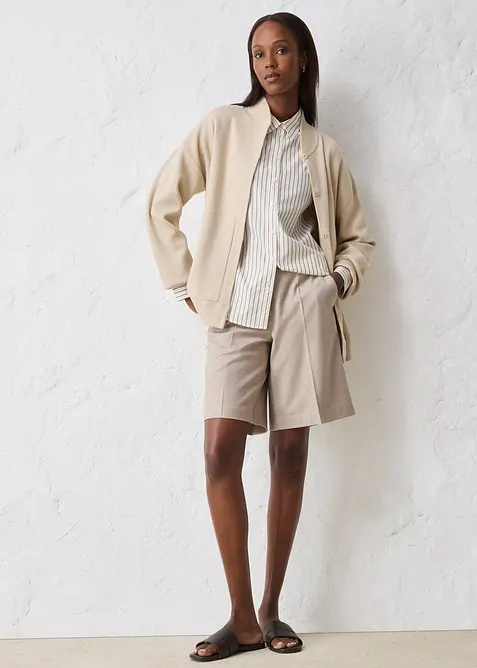 Gonna pantalone in misto lana, bonprix