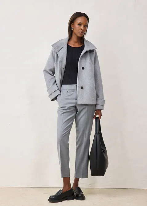 Pantaloni aderenti con lana, bonprix