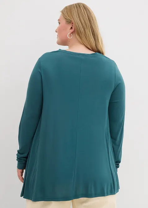 Maglia a maniche lunghe in viscosa morbida, bonprix