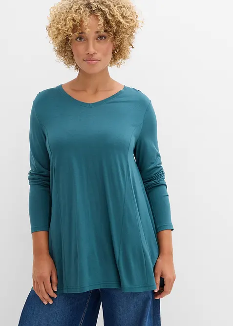 Maglia a maniche lunghe in viscosa morbida, bonprix