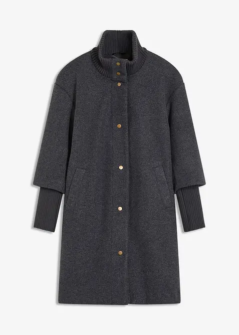 Cappotto corto in simil lana, bonprix