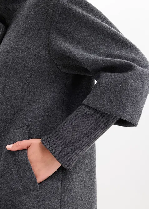 Cappotto corto in simil lana, bonprix