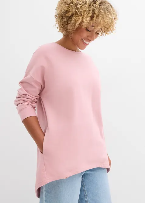 Felpa oversize in puro cotone, bonprix