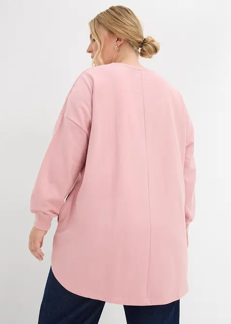 Felpa oversize in puro cotone, bonprix