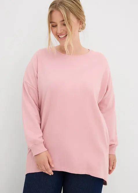 Felpa oversize in puro cotone, bonprix