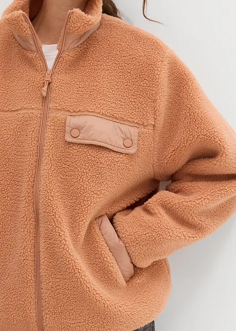 Giacca in pile teddy, bonprix