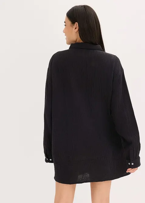 Camicia da notte loungewear oversize in mussola, bonprix