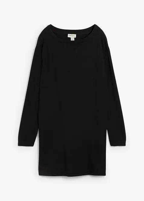 Maglione lungo con cotone riciclato, bonprix