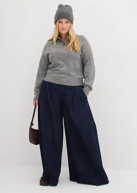 Maglione con colletto, bonprix