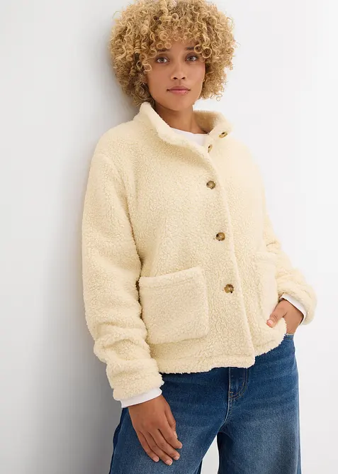 Giacca in pile teddy, bonprix