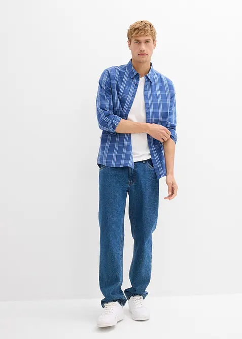 Camicia a maniche lunghe in puro cotone biologico, bonprix