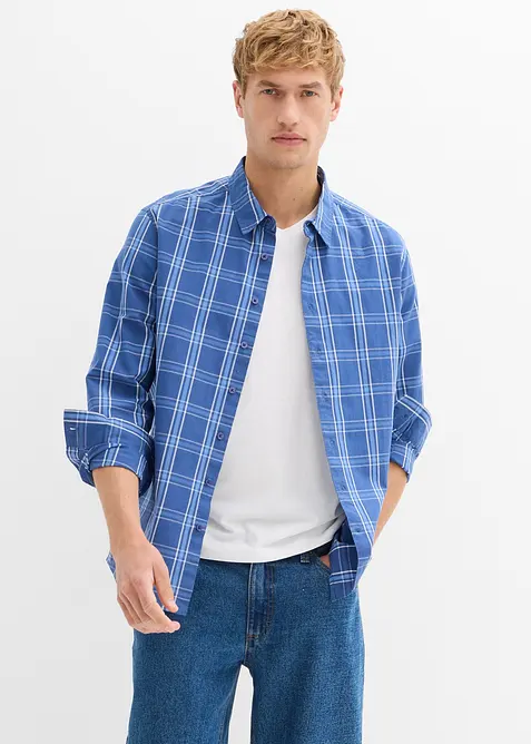 Camicia a maniche lunghe in puro cotone biologico, bonprix