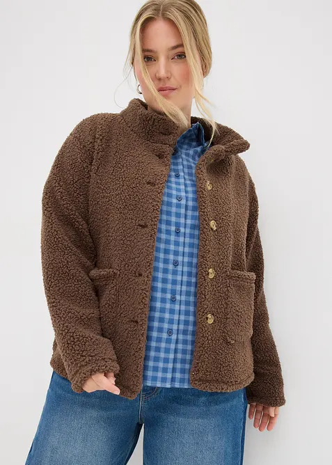 Giacca in pile teddy, bonprix