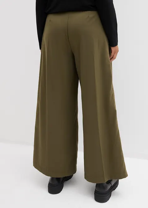 Pantaloni con fibbie ai lati in misto viscosa, bonprix