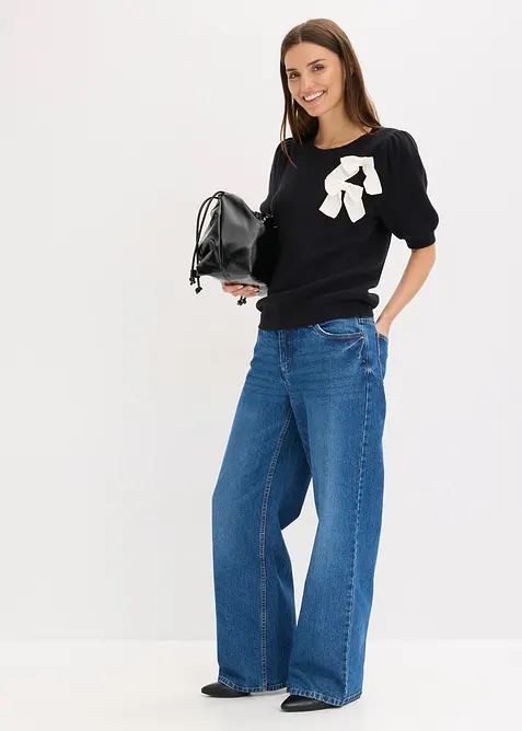 Maglione con fiocchi, bonprix