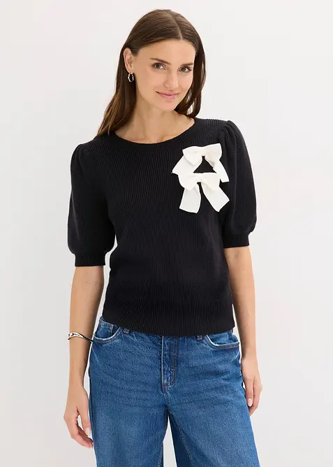 Maglione con fiocchi, bonprix