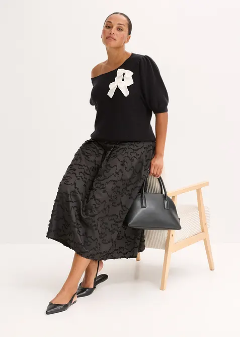 Maglione con fiocchi, bonprix