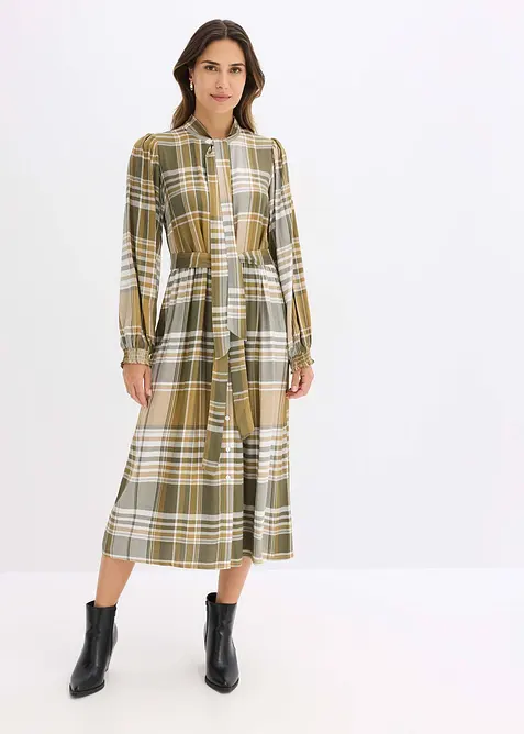 Abito midi con fiocco, bonprix