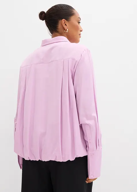 Blusa in satin di misto viscosa, bonprix