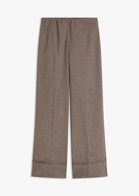 Pantaloni con elastico in vita a quadri, bonprix