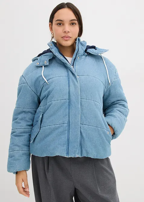 Giacca trapuntata in denim, bonprix